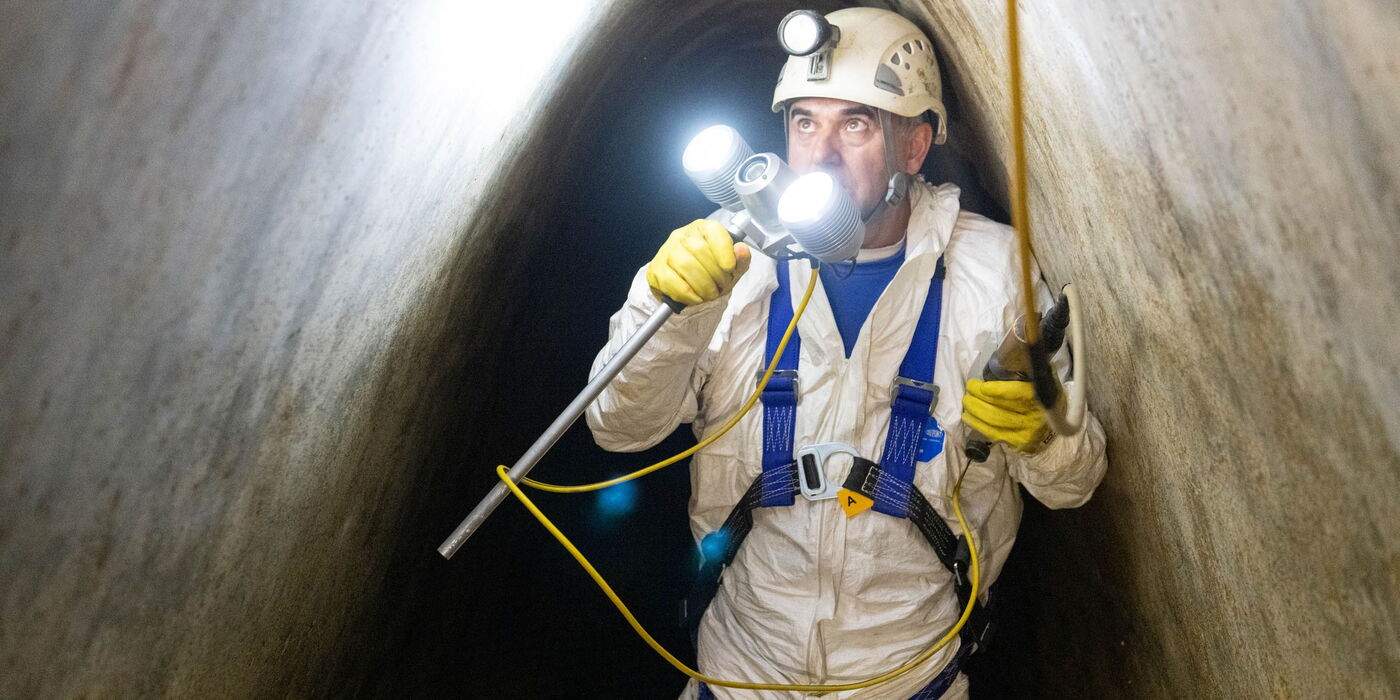 Inspektion mit der Handkamera