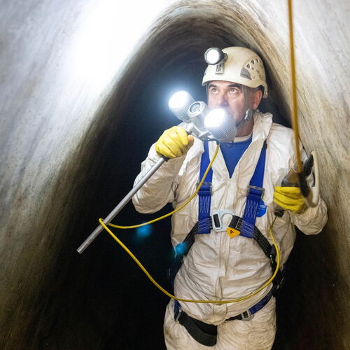 Inspektion mit der Handkamera